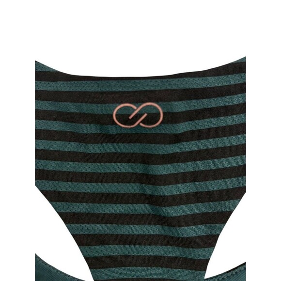 Calia Racerback Striped Tank Top Athletic Running Gym Carrie Underwood Green XL - Picture 7 of 12